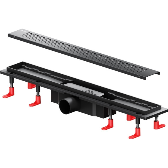 Душевой трап (лоток) 60 AM.PM PrimeFlow W02SC-P11-060-01BM комбинированный затвор с черной матовой решеткой - фото 11