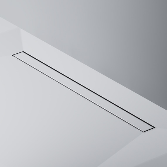 Душевой трап (лоток) 90 AM.PM MasterFlow W01SC-U11-090-04SB комбинированный затвор со стальной матовой решеткой под плитку, Цвет производителя: хром, Размер трапа: 900 - фото 6