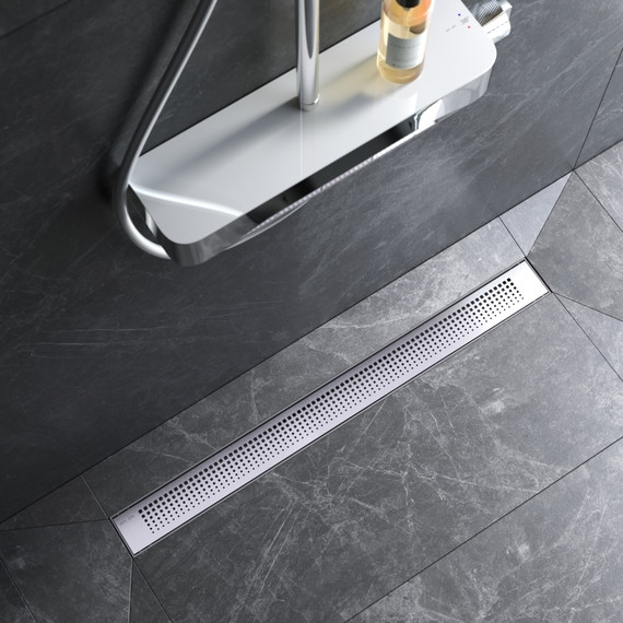 Душевой трап (лоток) 80 AM.PM PrimeFlow W02SC-P11-080-01SB комбинированный затвор со стальной матовой решеткой - фото 4