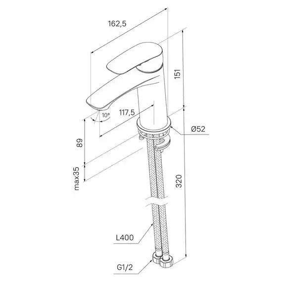 Смеситель для раковины Milardo Rora RORSB00M01 - фото 7