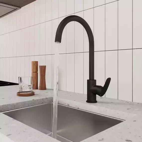 Смеситель для кухни Milardo Rora RORBLFJM05, чёрный матовый - фото 3