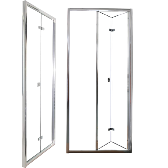 Душевая дверь CeruttiSpa 80 см BELLA D81T, хром/прозрачное - фото 2
