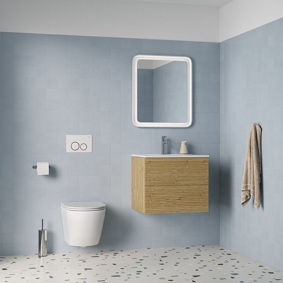 Унитаз подвесной безободковый Iddis Blanco Q BLQNDSEI25 с крышкой дюропласт (система смыва Торнадо) - фото 4