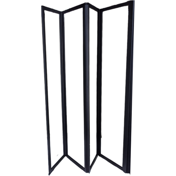 Шторка для ванны CeruttiSpa 130 см BOUNA-B, чёрный/прозрачное - фото 4