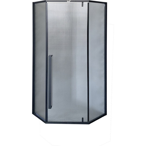 Душевое ограждение CeruttiSpa 90х90 см C3ABD, чёрный/матовое - фото 3