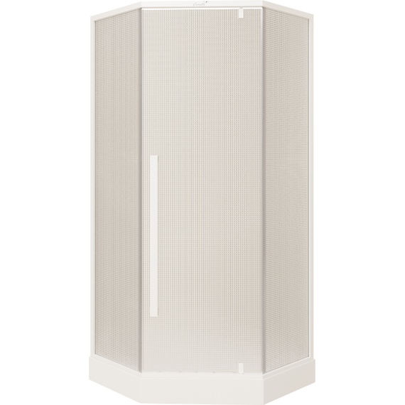 Душевое ограждение CeruttiSpa 90х90 см C3AWD, белый/матовое - фото 6