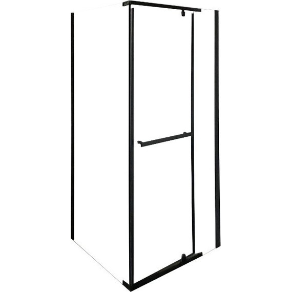 Душевое ограждение CeruttiSpa 90х90 см MIMI ZQ91B, чёрный/прозрачное - фото 