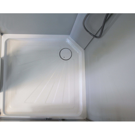 Душевая кабина CeruttiSpa 90х90 см MiMi90T, хром/прозрачное - фото 8