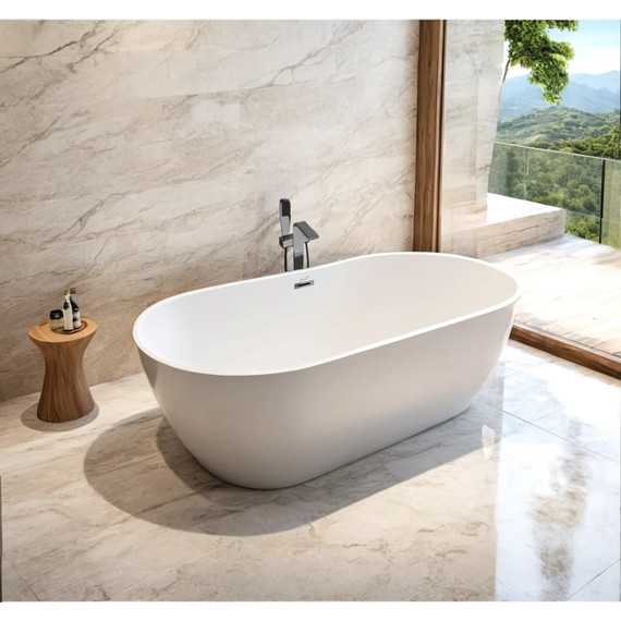 Ванна отдельностоящая CeruttiSpa 170x75 см SKYE170 CT10513 - фото 