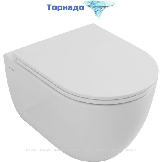 Унитаз подвесной безободковый Allen Brau Priority 4.31008.20 (система смыва Торнадо) - фото 