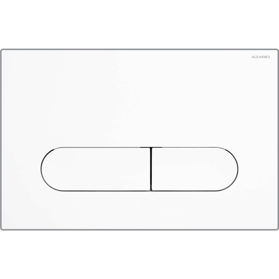 Кнопка смыва Azario AZ-004.01, белый глянцевый - фото 