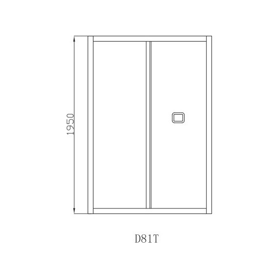 Душевая дверь CeruttiSpa 80 см BELLA D81T, хром/прозрачное - фото 6