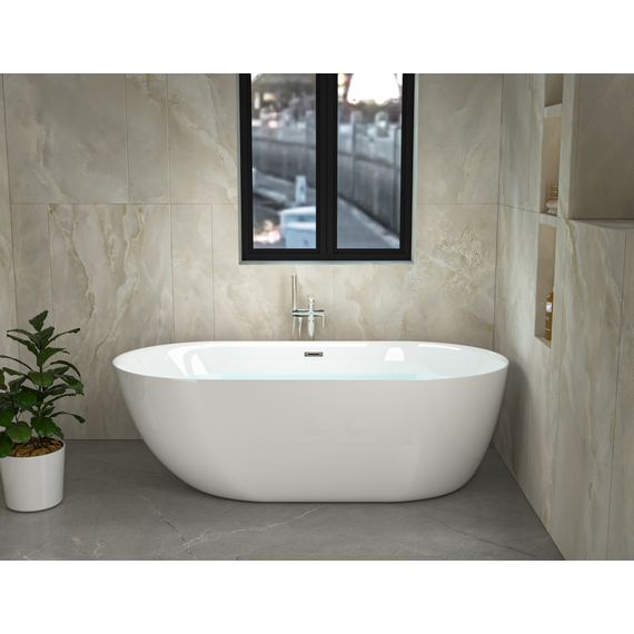 Ванна отдельностоящая CeruttiSpa 170x75 см Como CT7386 - фото 2