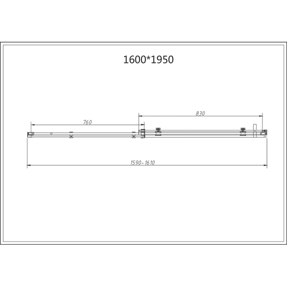 Душевое ограждение Vincea Como-N 160x90 см VSR-4CN9016CLB (стекло 8 мм) чёрный/прозрачное - фото 7