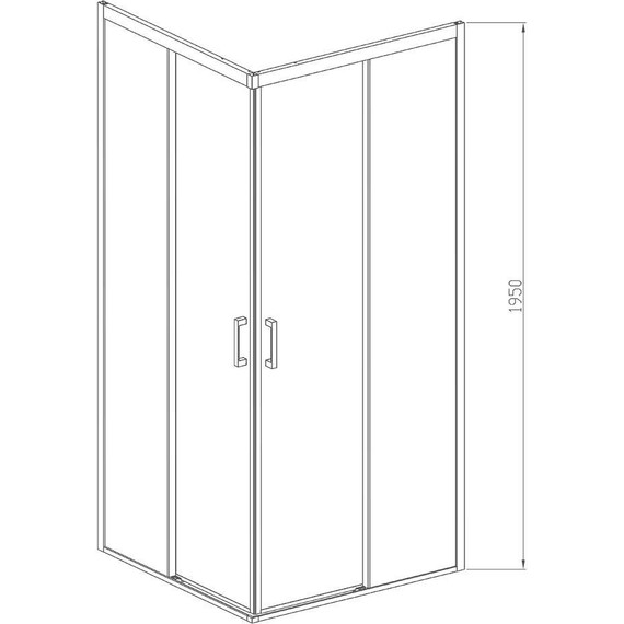 Душевое ограждение Vincea Soft 90x90 см VSS-3SO900CLGM, вороненая сталь/прозрачное - фото 3