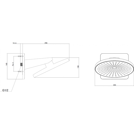 Душевая система для душа с термостатом Vincea Inspire VSFW-3I22MT5GM, вороненая сталь - фото 10