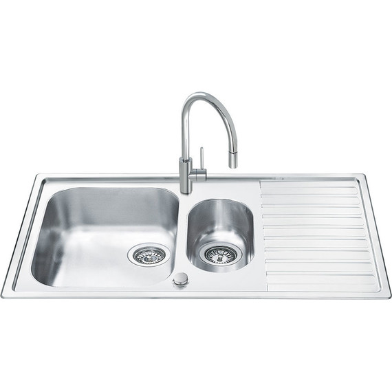 Кухонная мойка Smeg LLR102-2 100, 0,7 мм нержавеющая сталь - фото 