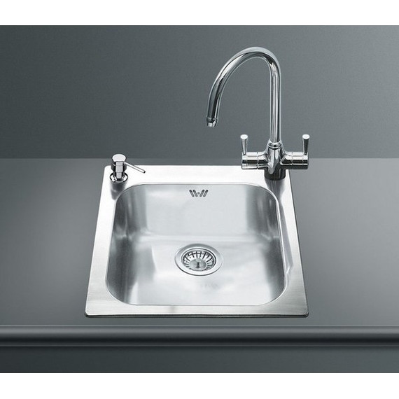 Кухонная мойка Smeg VS45-P3 50, 0,7 мм нержавеющая сталь - фото 2