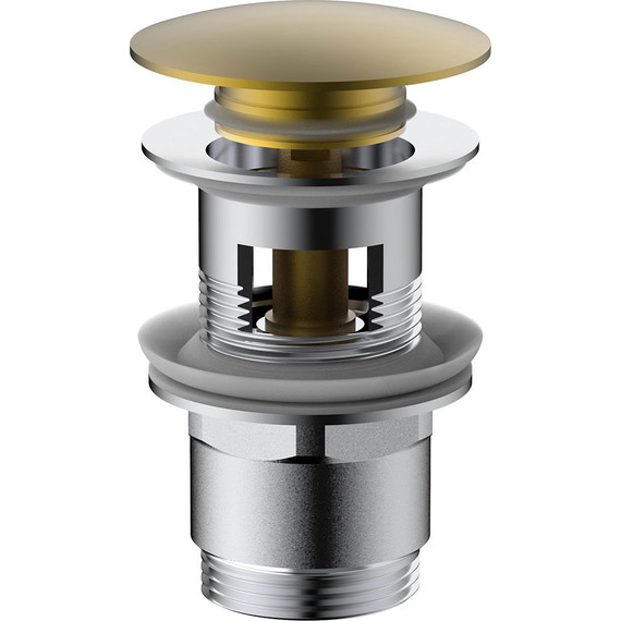 Донный клапан Vincea DPU-1B01BG, брашированное золото - фото 