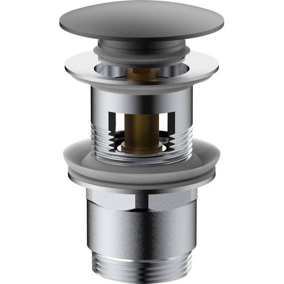 Донный клапан Vincea DPU-1B01GM, вороненая сталь - фото 