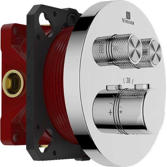 Смеситель для душа с термостатом Vincea VSCV-322T-MCH (со скрытой частью) - фото 