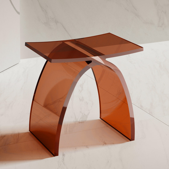 Стул для душевых кабин Abber Kristall AT1739Opal, коричневый - фото 