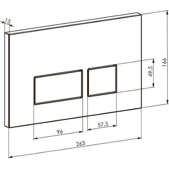 Кнопка смыва Boheme 664-MG, золото матовое - фото 2