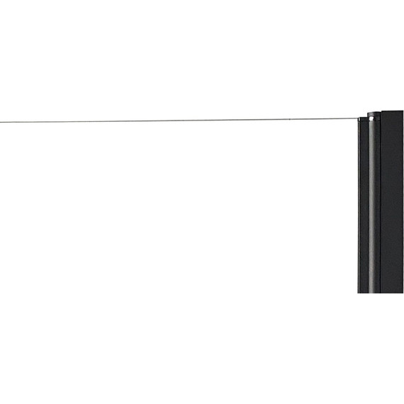 Душевая дверь Parly 80 см DE80B, чёрный/прозрачное - фото 4