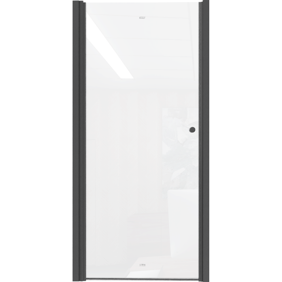 Душевая дверь Parly 90 см DE90B, чёрный/прозрачное - фото 3