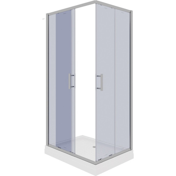 Душевое ограждение Parly 100х70 см QZ71S, хром/тонированное - фото 5