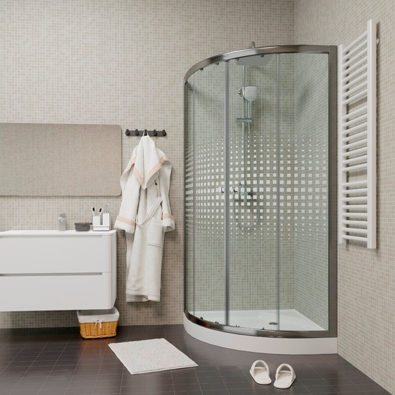 Душевое ограждение Parly 90х90 см Z9111, хром/прозрачное - фото 2