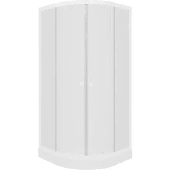 Душевое ограждение Parly 90х90 см ZF91 в комплекте с поддоном, белый/матовое - фото 5