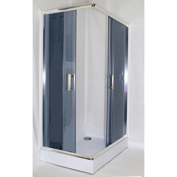 Душевое ограждение Parly 120х80 см ZQ121G, хром/тонированное - фото 2