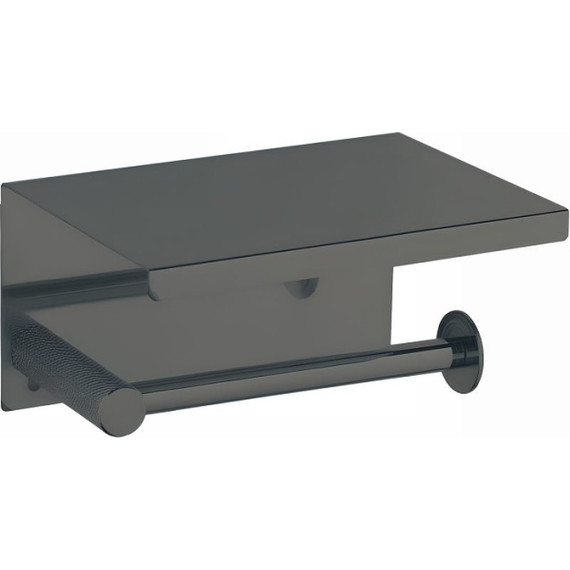 Держатель для туалетной бумаги Boheme Uno 10971-SGM, shine gun metal, Цвет производителя: shine gun metal - фото 