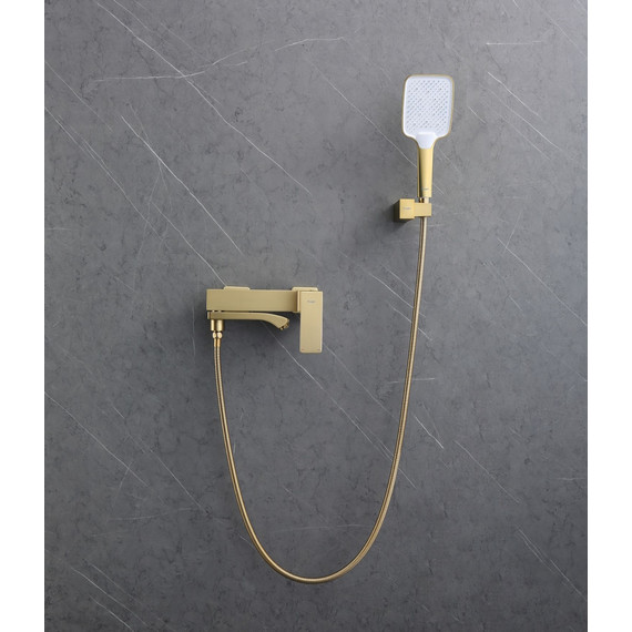 Смеситель для ванны Raglo R01.30.03, сатин золотой - фото 3