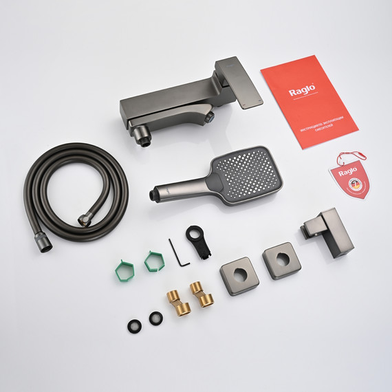 Смеситель для ванны Raglo R01.30.09, графит - фото 11