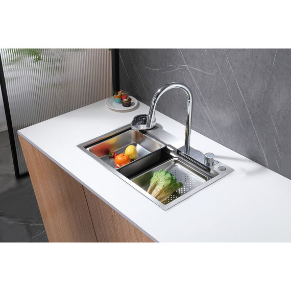 Кухонная мойка Abber Wasser Kreis AF2194SP, сатин, Цвет производителя: сатин - фото 3