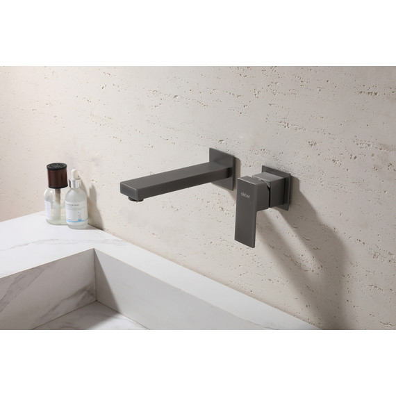 Смеситель для раковины настенный Abber Daheim AF8212NG (со скрытой частью) никель, Цвет производителя: никель - фото 2