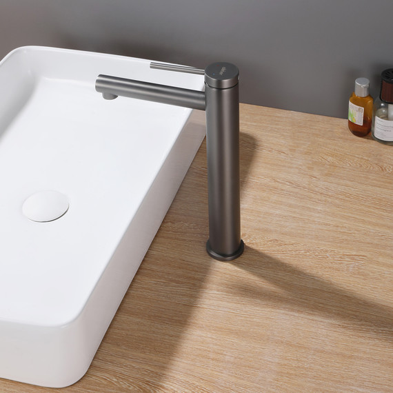 Смеситель для раковины высокий Abber Emotion AF8811NG, никель, Цвет производителя: никель - фото 2