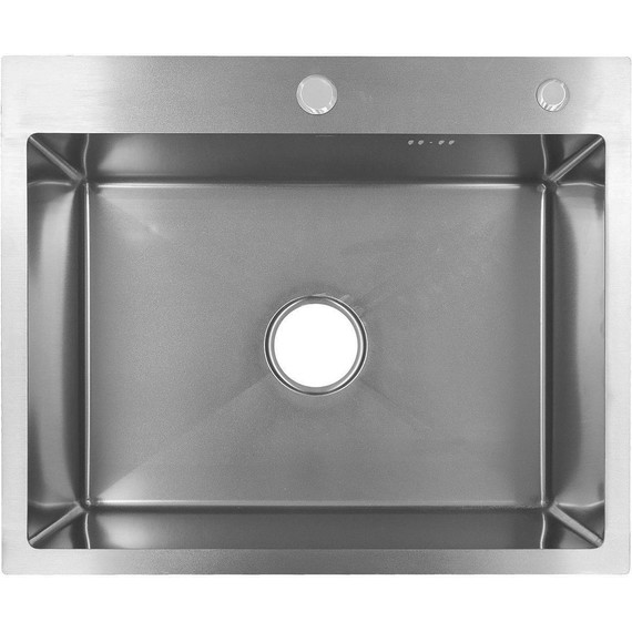 Кухонная мойка Azario Mia 0.8 мм AZB6050M, оружейная сталь, Цвет производителя: оружейная сталь - фото 2