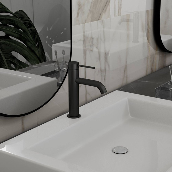 Смеситель для раковины Vincea City VBF-2C1MB, чёрный - фото 2