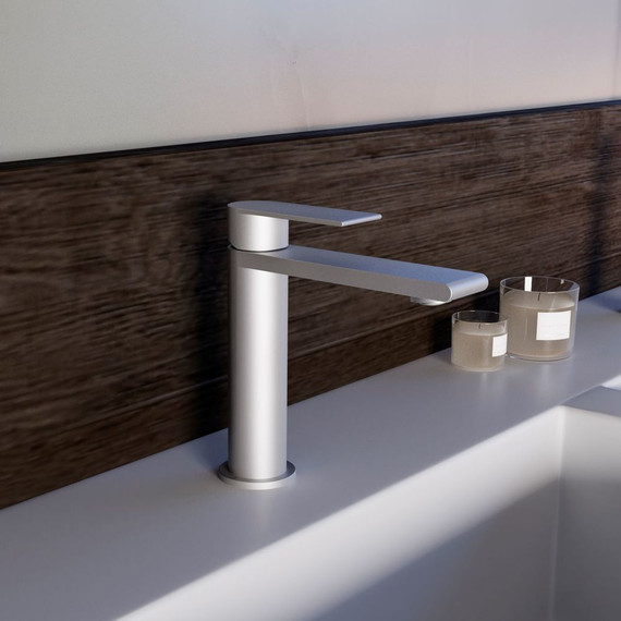 Смеситель для раковины Vincea Vogue (SS) VBF-2VS1BN, сатин - фото 2