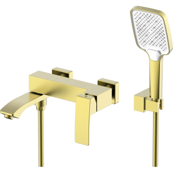 Смеситель для ванны Raglo R01.30.03, сатин золотой - фото 