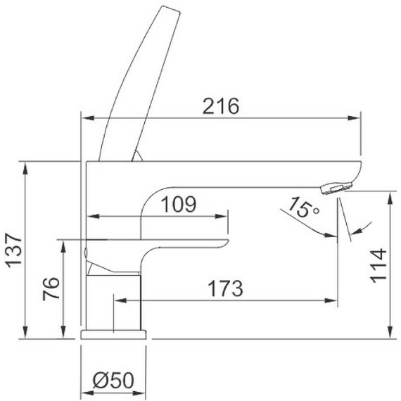 Смеситель на борт ванны Raglo R03.31, хром - фото 2