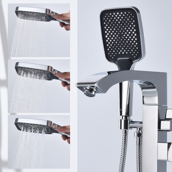 Смеситель для ванны напольный Raglo R01.33, хром - фото 10