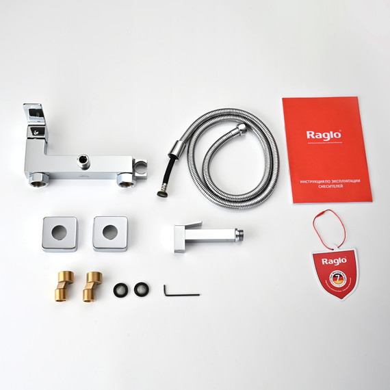 Набор для гигиенического душа Raglo R01.51, хром - фото 9