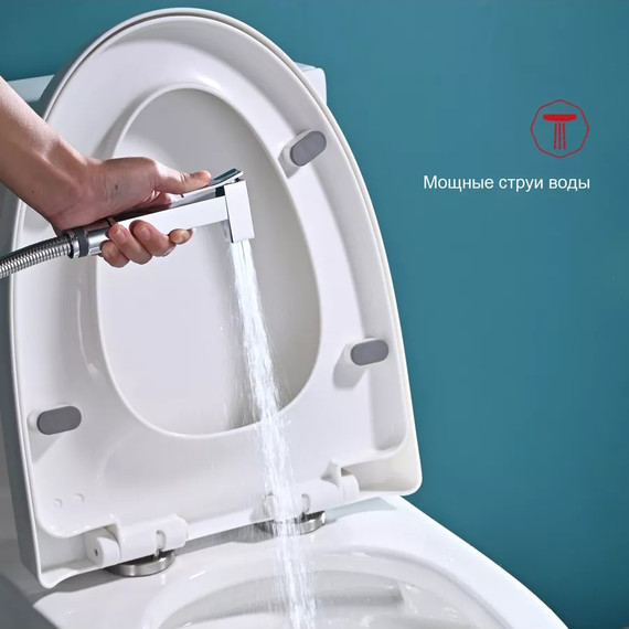 Смеситель для раковины с гигиеническим душем Raglo R01.12, хром - фото 11