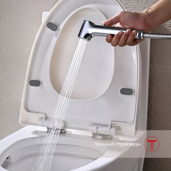 Набор для гигиенического душа Raglo R03.52 (со скрытой частью) хром - фото 5