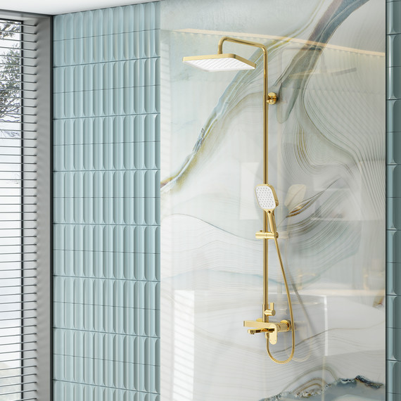 Душевая система Raglo R50.24.23, золото - фото 3