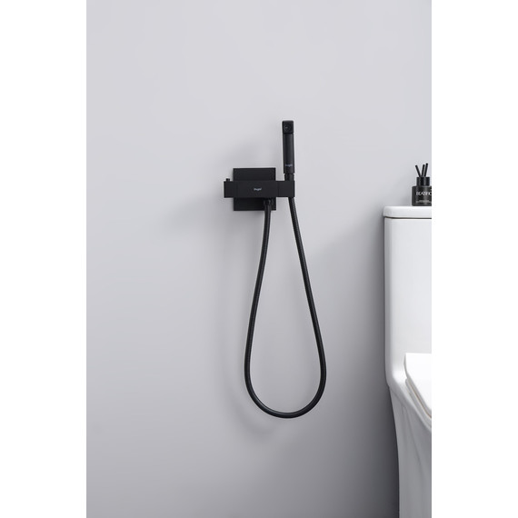 Набор для гигиенического душа с термостатом Raglo R24.56.06 (со скрытой частью) чёрный - фото 3